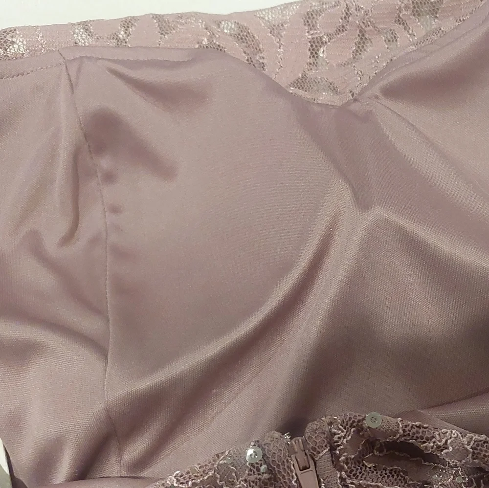 Speechless Size 15 Dress Sleeveless Lilac with Sequins Lace Overlay Juniors